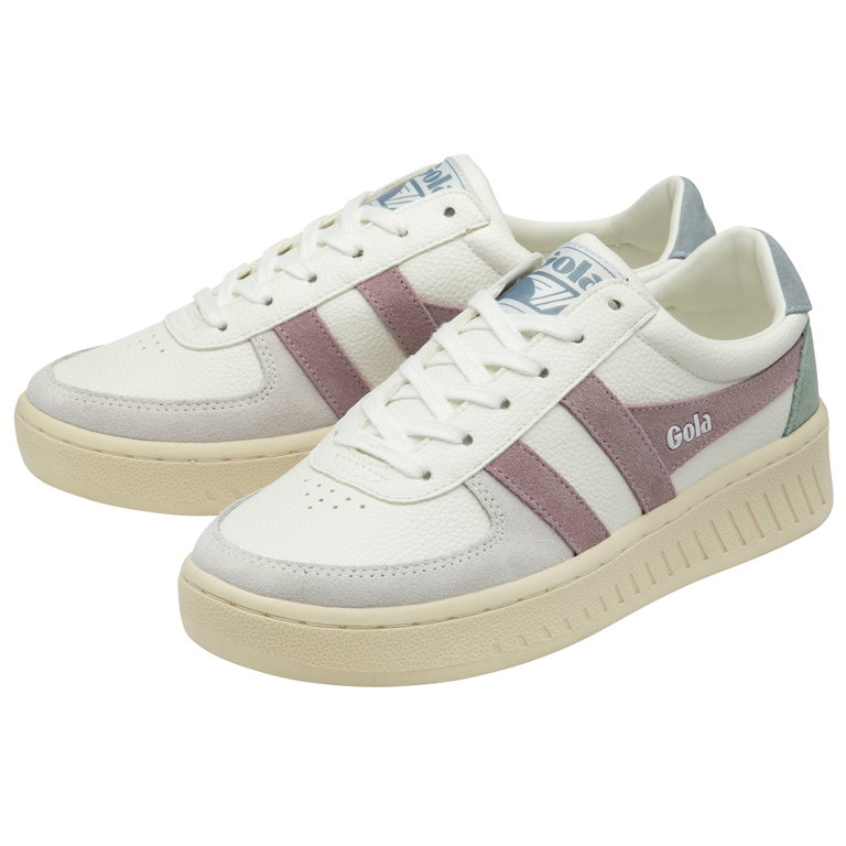 Gola Sneaker Grandslam Trident weiss/rosa/grün Damen